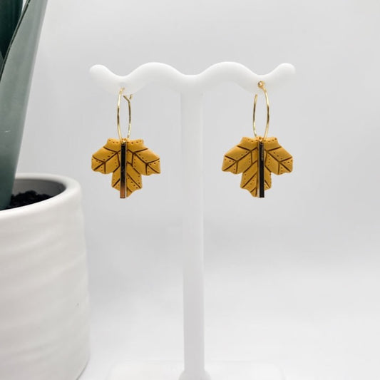 Fall leaf earrings