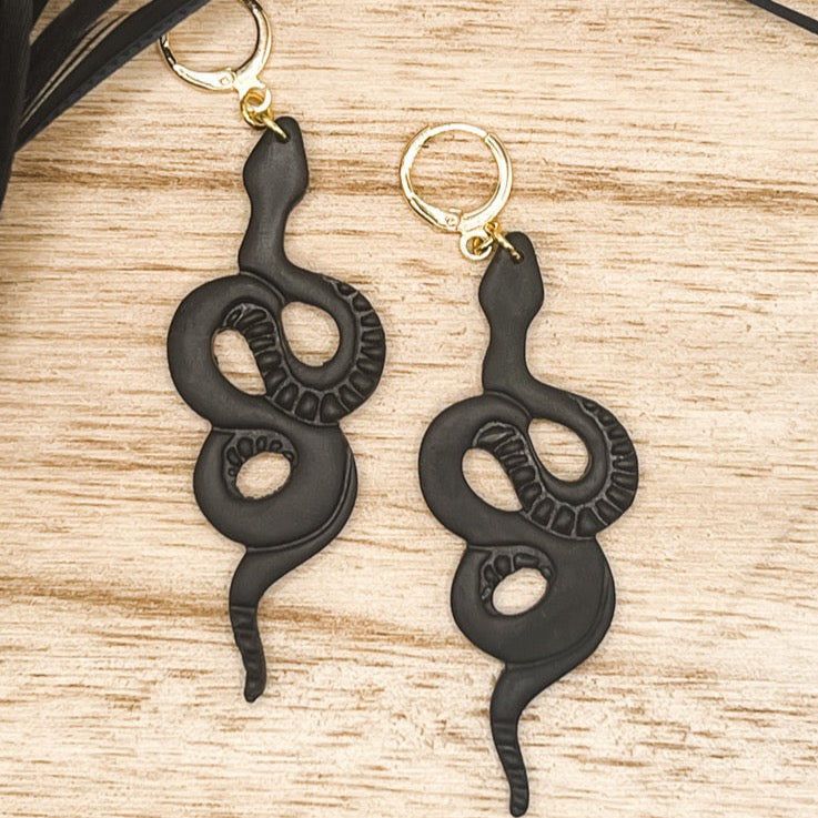 Snake earrings