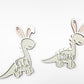 Dino Bunny Easter Tag