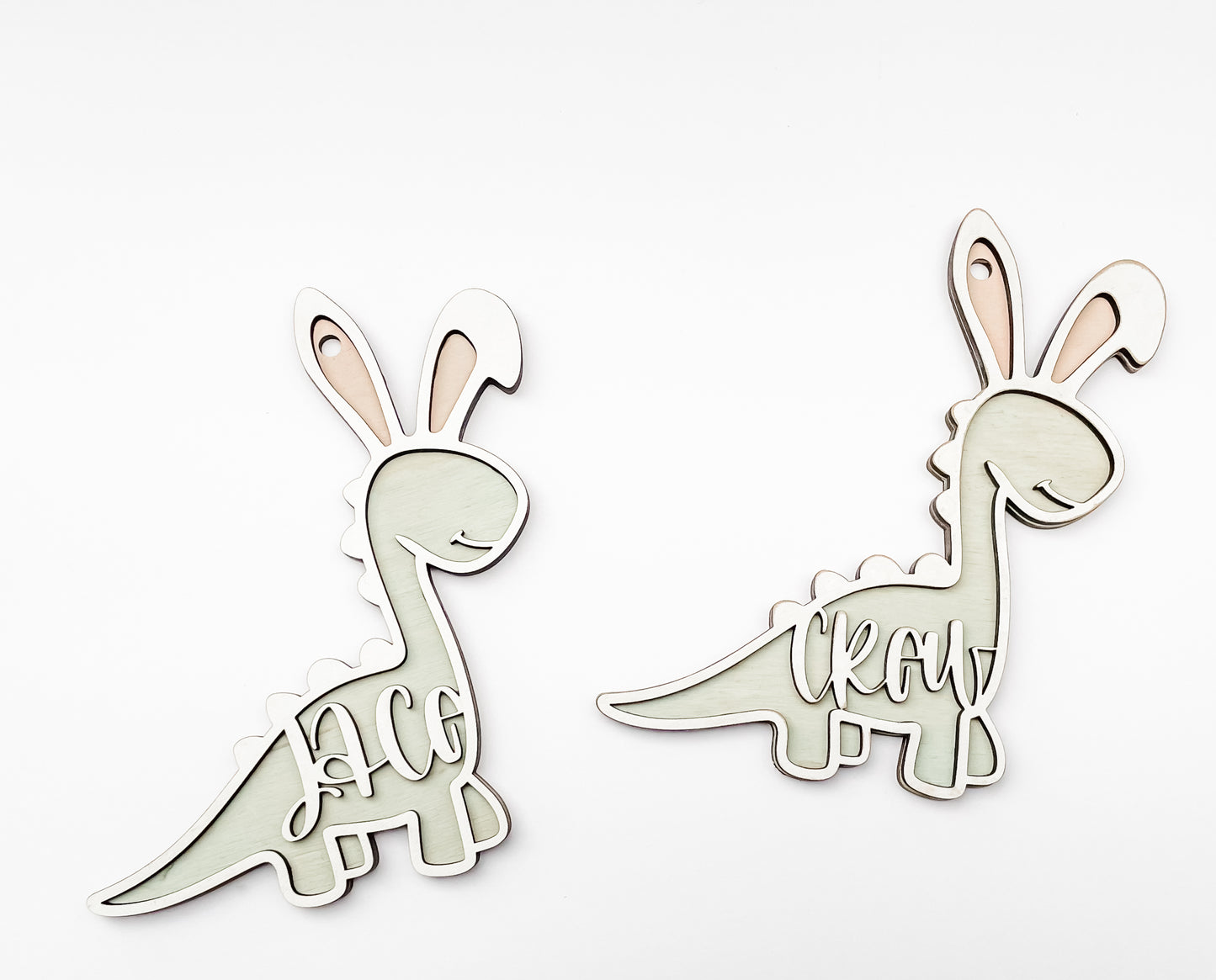 Dino Bunny Easter Tag