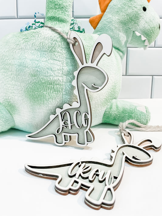 Dino Bunny Easter Tag