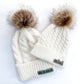 Mama & Mini Two tone patch beanie